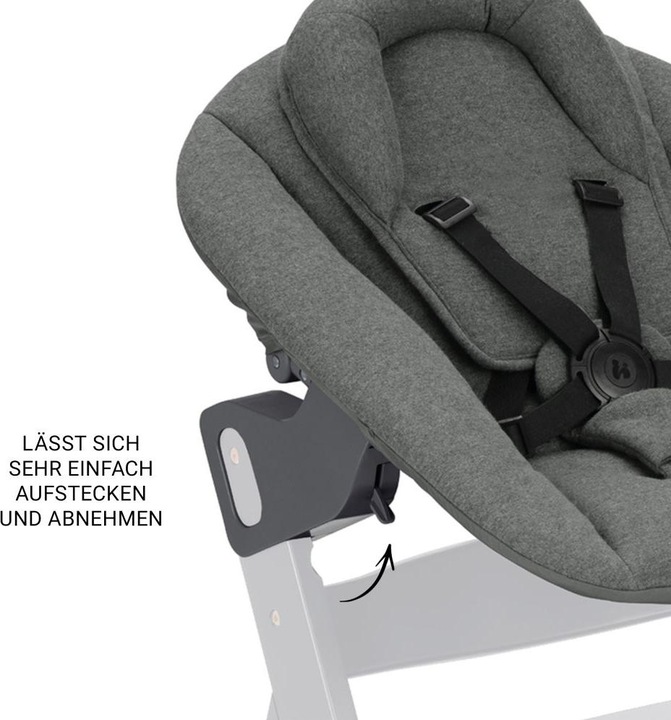 Actual product image Hauck Highchairs Beta Plus White 5-piece Newborn Set - Highchair + 2in1 (Highchair)