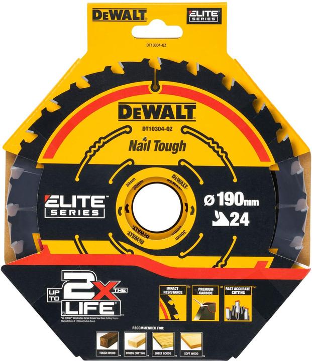 Productafbeelding DeWalt KSB 190x30 24 WZ 18° voor DWE575K/576K DT10304