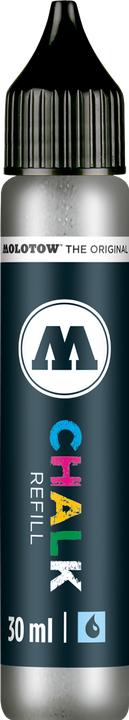 Produktbild Molotow Nachfülltinte für Kreidemarker 30ml metallic silber (1 Stück, Silber)