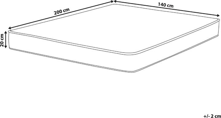 Actual product image Beliani Waterbed cover 140 x 200 cm closed PURE (140 x 200 cm)