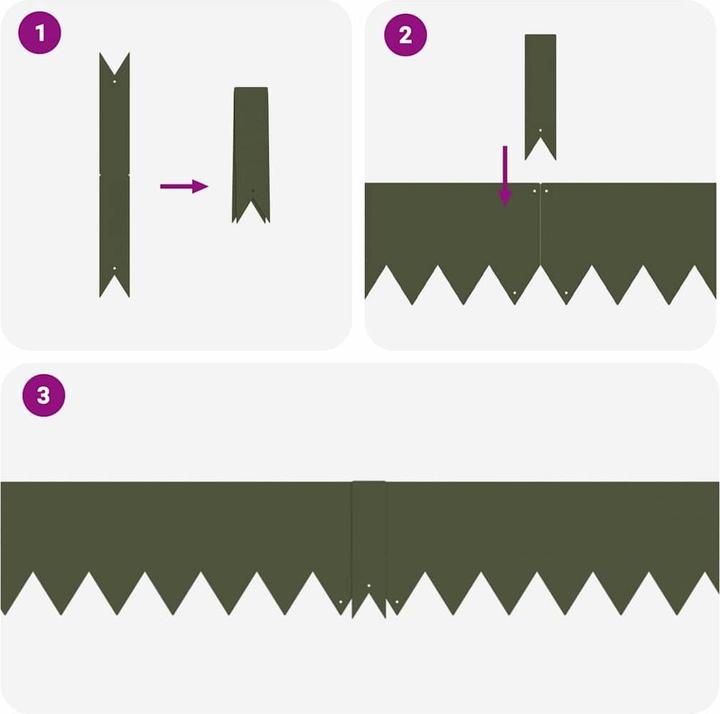 Produktbild vidaXL Gartenumrandung (100 cm)