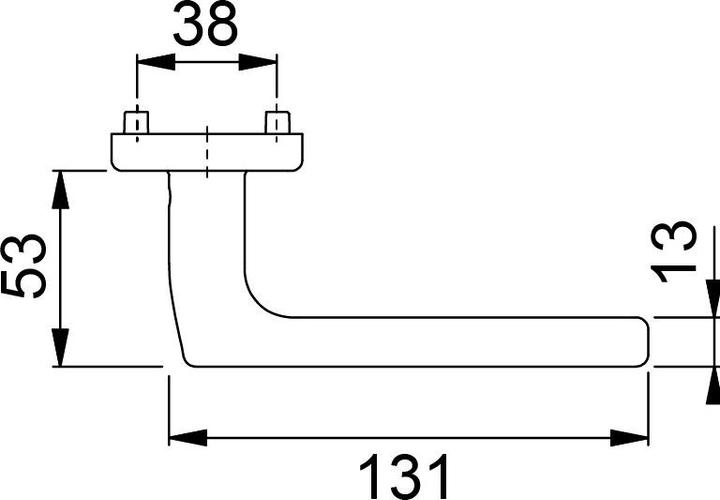 Produktbild Hoppe Drückergarnituren E1643Z/E52KV/E52KVS Dallas (Türgarnitur)