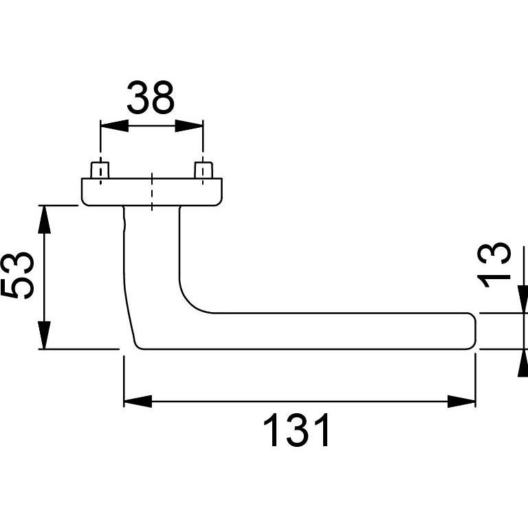 Thumbnail - Hoppe, Türgriff + Fenstergriff, Drückergarnituren E1643Z/E52KV/E52KVS Dallas (Türgarnitur)