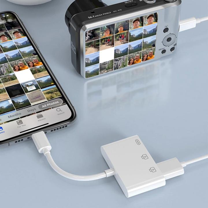 Produktbild Avizar 2x USB / iPhone Adapter (Lightning, USB)