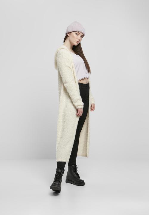 Produktbild Urban Classics Ladies Hooded Feather Cardigan (XL)