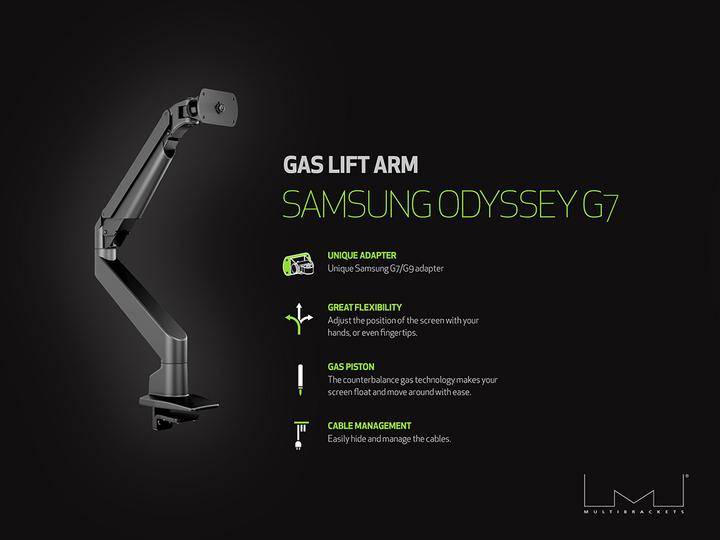 Actual product image Multibrackets M Gas Lift for 49" Samsung G9 (Table, 49", 21 kg)