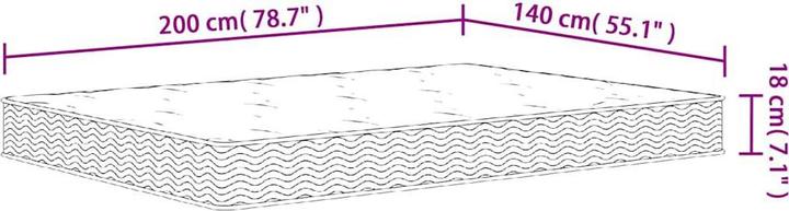 Actual product image vidaXL Uzma (140 x 200 cm)