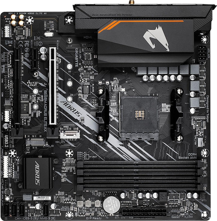 Actual product image Gigabyte B550M AORUS ELITE AX (AM4, AMD B550, mATX)