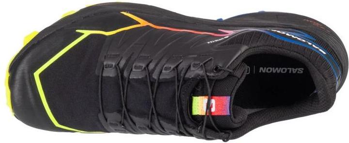 Produktbild Salomon Thundercross GTX Blue Fire Laufschuhe Schwarz / Surf The Web / Safety Yellow Herren (42)