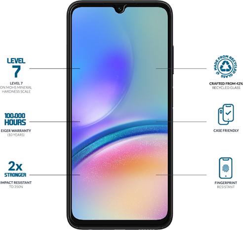 Immagine prodotto Eiger Mountain Glass Clear Edge (1 pz., Samsung Galaxy A05s)