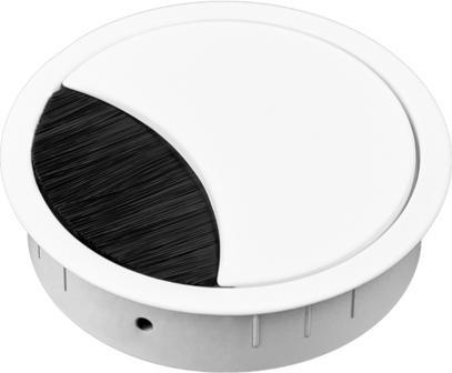 Productafbeelding TecLines TKD002W Tafelkabeldoorvoer rond 80mm, wit (Kabelopening)