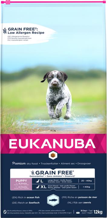 Image du produit Eukanuba Grainfree Puppy L/XL Salmon (Chiot + chaton, 1 pcs, 12000 g)