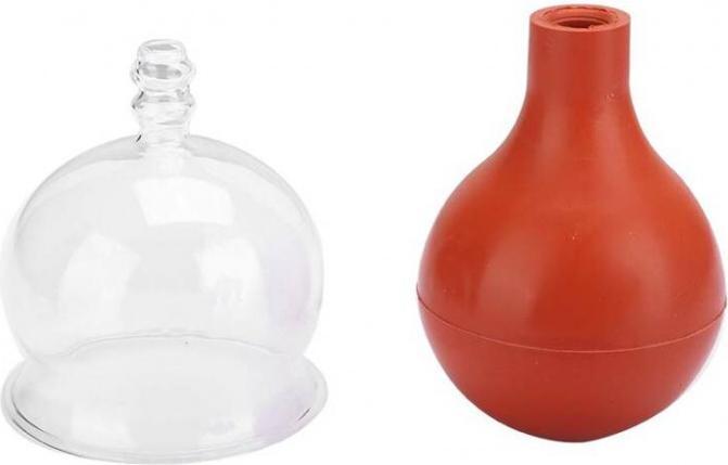 DMC Verre à cupping avec balle absorbante rouge Taille 5 Diamètre 5.0 cm