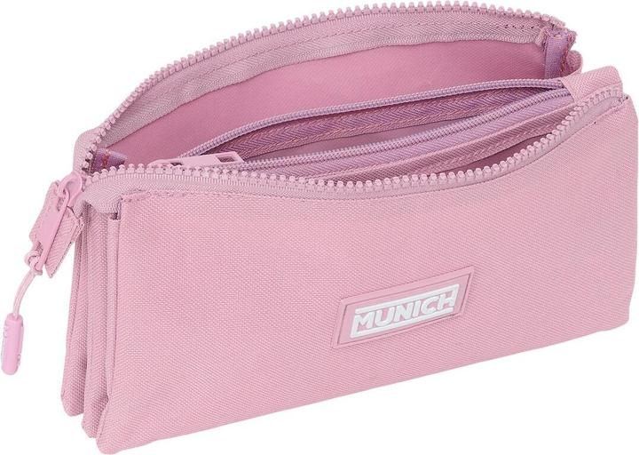Produktbild MunichSport Dreifaches Mehrzweck-Etui Munich Basic Rosa 22 x 12 x 3 cm
