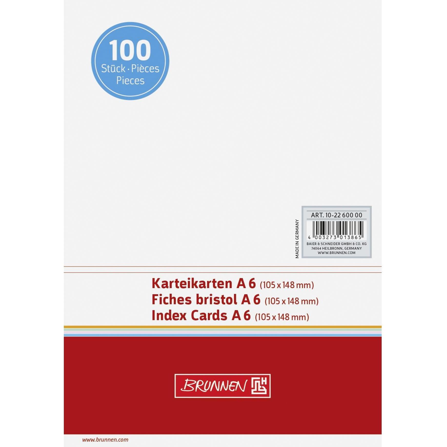 Brunnen, Karteikarten, Karteikarten (A6, 180 g/m², 100 x)