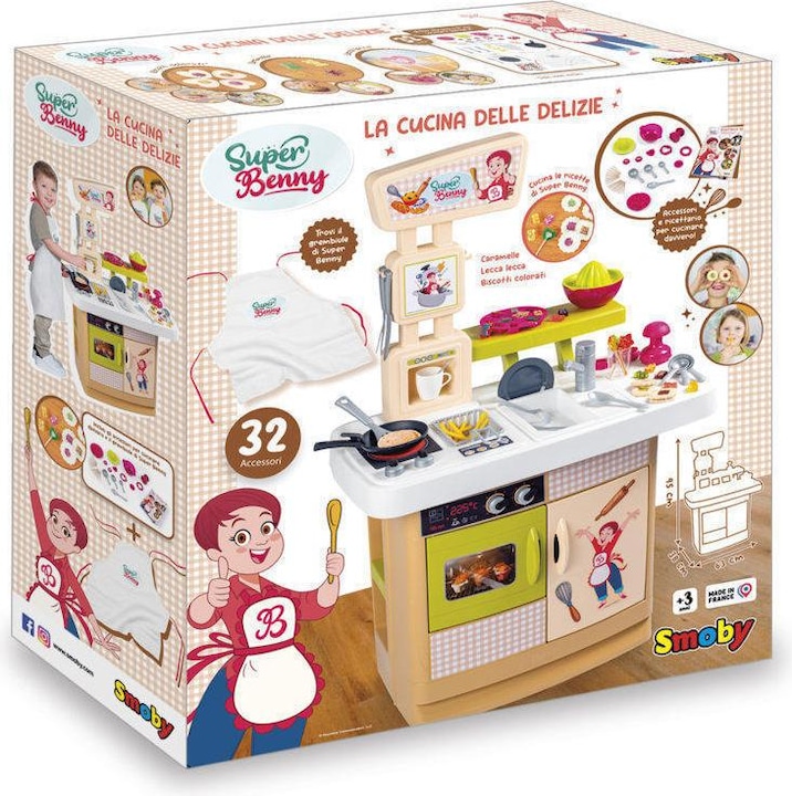 Immagine prodotto Smoby Super Benny Cucina delle Delizie con 32 Accessori