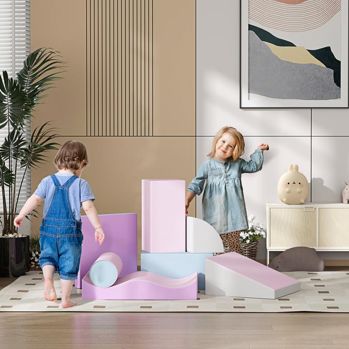 Produktbild Homcom Softbausteine Kunstleder, EPE Mehrfarbig