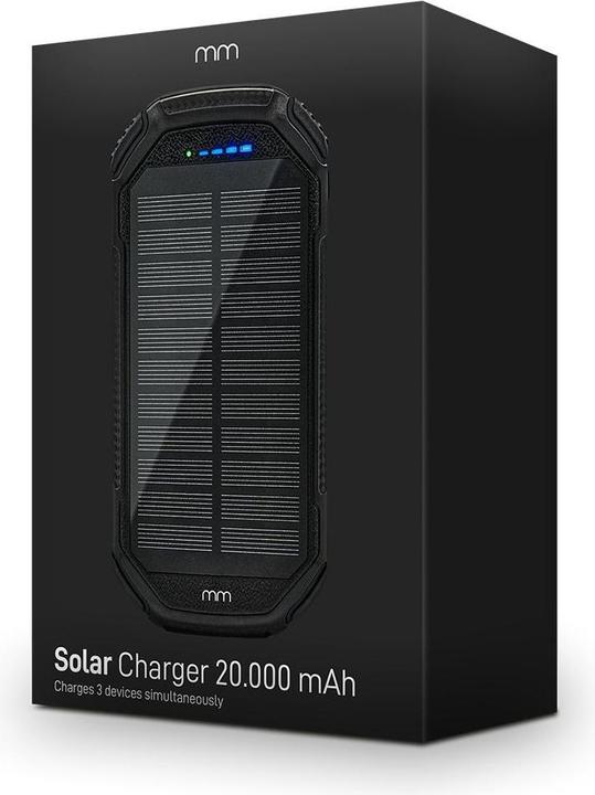 Image du produit Mikamax Banque d'énergie solaire QI 20.000 MAH (20000 mAh, 10 W, 74 Wh)