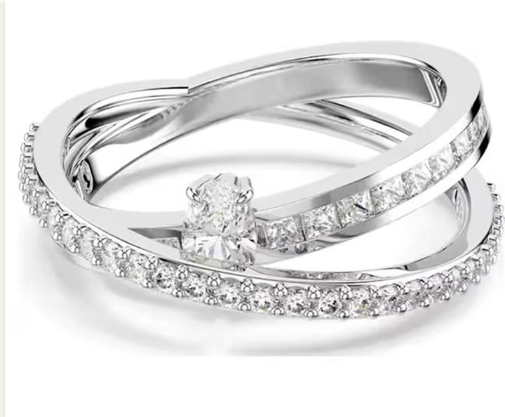 Actual product image Swarovski Hyperbola Ring Various cuts White (58)