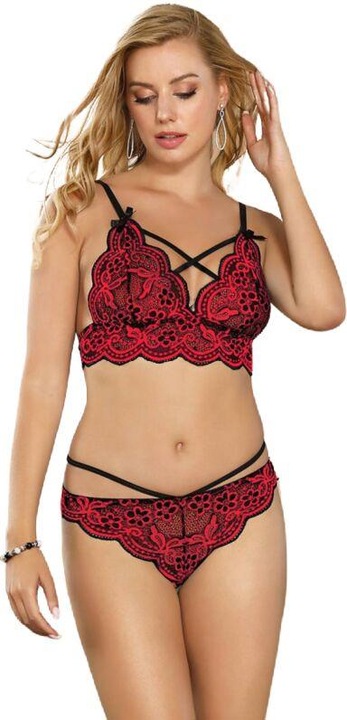 Produktbild Subblime Zweiteiliges Set Spitzenoberteil Und H?Schen S/M (M)