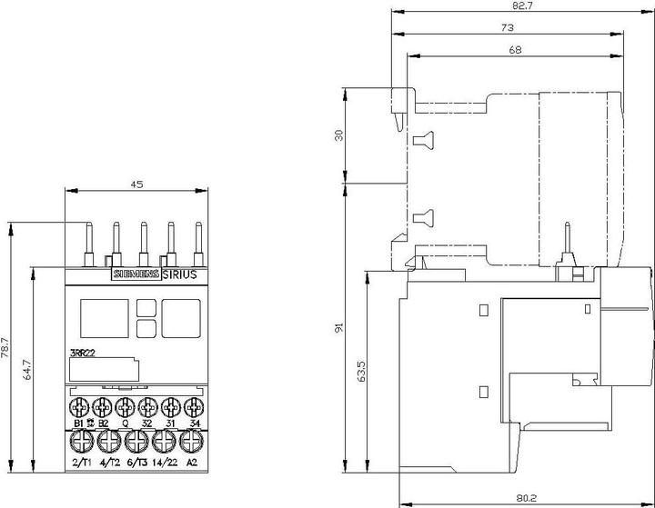 Produktbild Siemens Überwachungsrelais ana. S00 24V Schraube