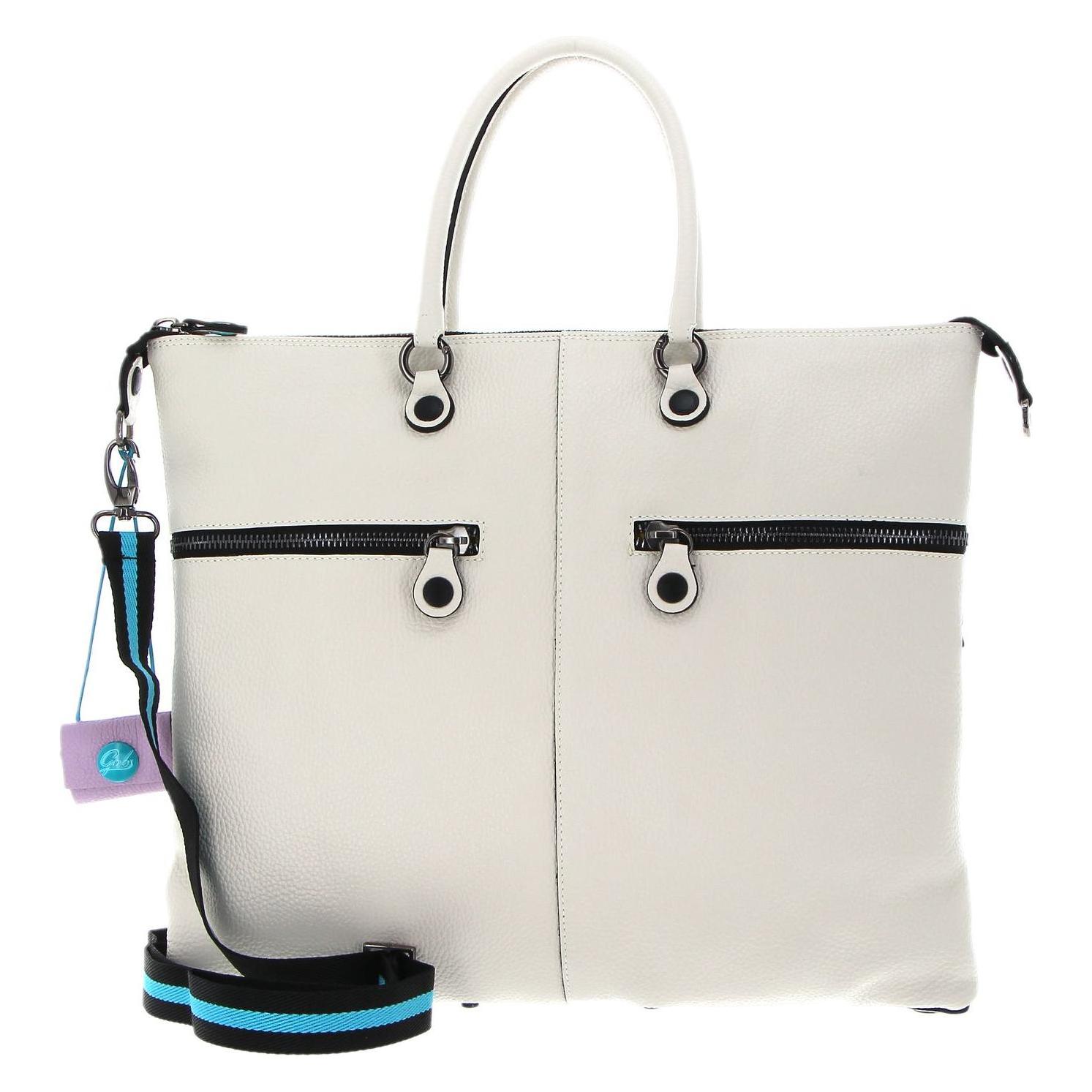 Gabs, Damen, Handtasche, G3 Plus Tg Ruga Tasca Laterale Shoulder Bag, Weiss