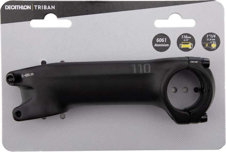 Actual product image Btwin Vorbau Rennrad (110 mm, 31.80 mm)