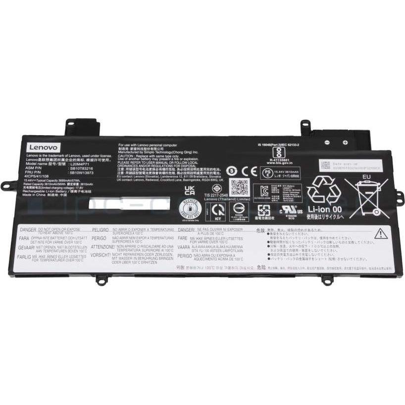 Lenovo Internal,4c,57Wh,LiIon,CXP (4 Zellen), Notebook Akku