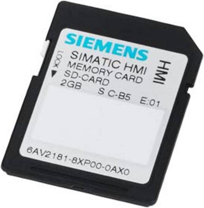 Siemens SD card 6AV2181-8XP00-0AX0 2 GB - Secure Digital (SD) (2 GB, SD)