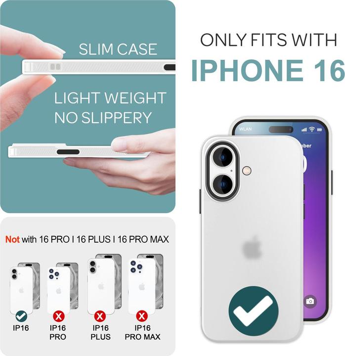 Image du produit Nalia Étui en silicone mat (Apple iPhone 16)