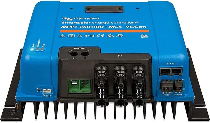 Actual product image Victron Energy SmartSolar 250/100-MC4 MPPT solar charge controller 100A 12/24/36/48V