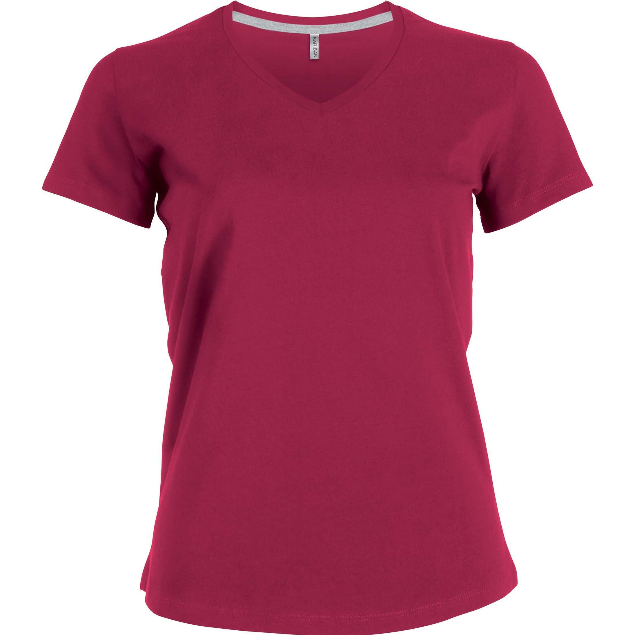 Kariban, Damen, Shirt, Col V, Pink, (M)