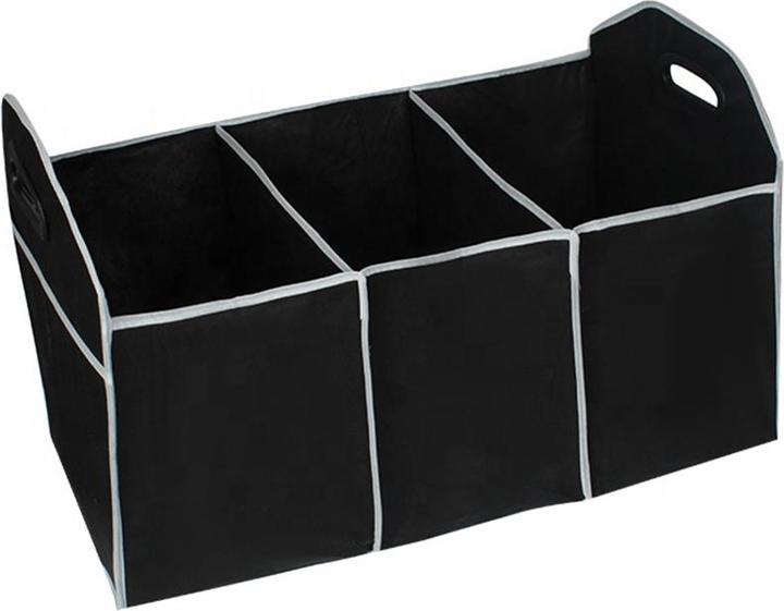Actual product image Techsuit - Car Organizer (CO-F1) - Foldable Trunk Storage Box (L50xW32.5xH32.5cm) - Black