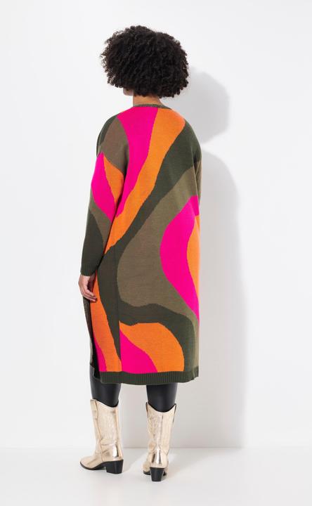 Produktbild Angel of Style Long-Strickjacke, Feinstrick, Colormuster, offene Form (58)