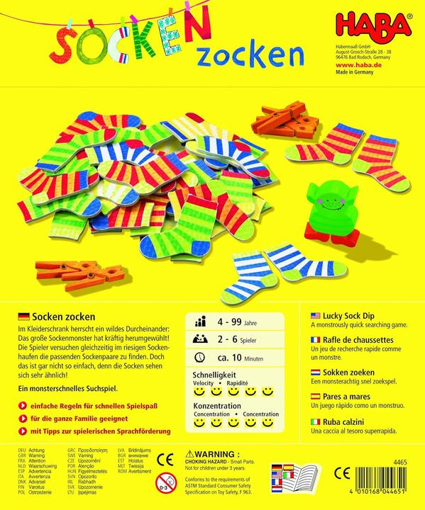Produktbild Haba Socken zocken (Deutsch, 2 - 6 Spieler)
