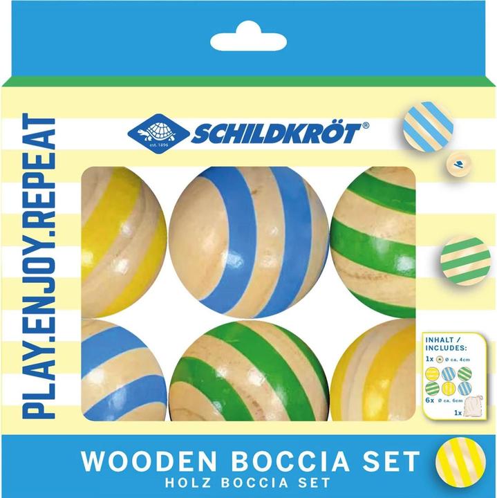 Schildkröt Holz Boccia Set FSC (6x, 60 mm)