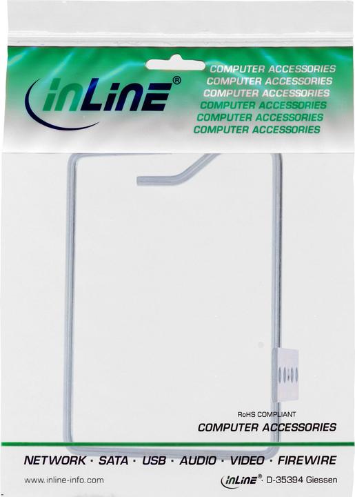 Produktbild InLine ® Kabelbügel, Metall, verzinkt, Öffnung kurze Seite, 140x100mm