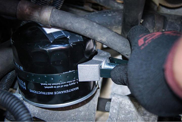 Actual product image BGS Oil filter strap spanner