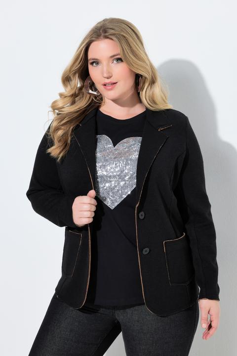 Produktbild Miamoda Strickblazer, Regular Fit, elastischer Strick, Reverskragen (44)