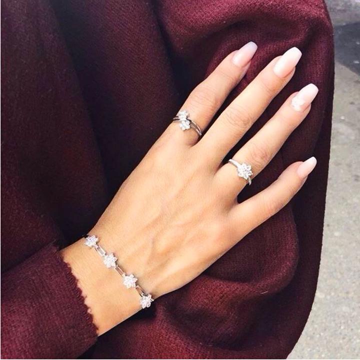 Immagine prodotto Candy Anello con fiori di ciliegio, argento 925 (52, 925 Argento)
