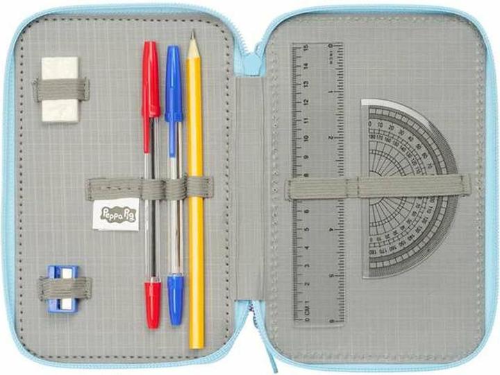 Image du produit Peppa Pig Dreifaches Federmäppchen Blau 12,5 X 19,5 X 5,5 Cm 37 Stücke