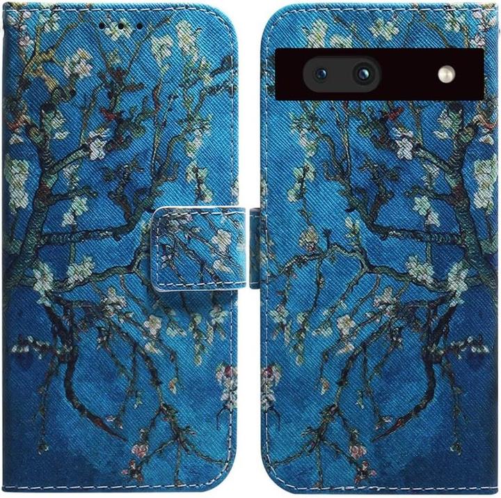 Produktbild Cover-Discount Google Pixel 7a - Leder Hülle Blüten (Google Pixel 7a)