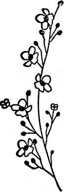 Actual product image Artoz Stamp flower branch wooden stamp