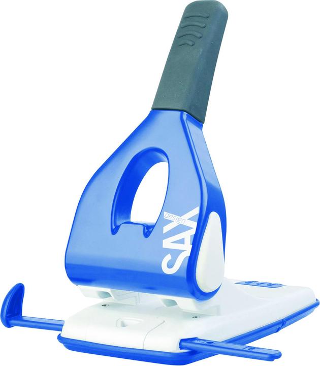 SAX 618 Perforator/krachtpons 65 vel Met aanslagrail (blauw)