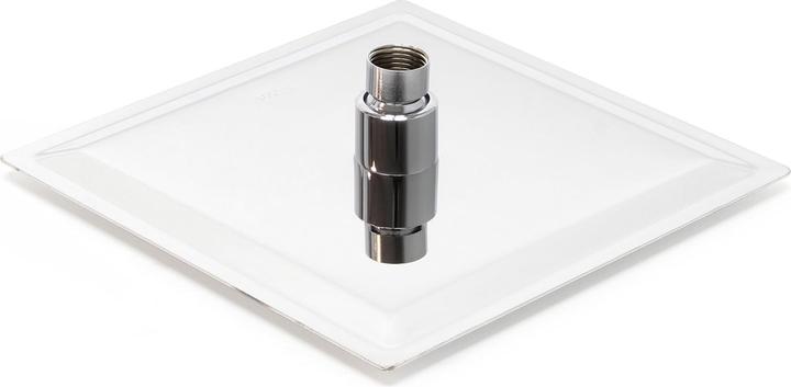 Image du produit Wiltec Pommeau de douche Carré 20x20cm Tête de douche Jet Effet pluie Acier inoxydable Accessoire salle de