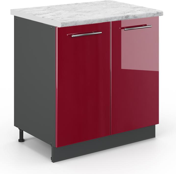 Anthrazit, Bordeaux Hochglanz, Rot