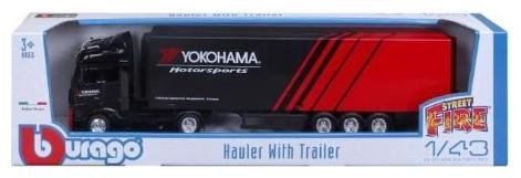 Image du produit Bburago 1:43 tracteur avec remorque MB Actros Gigaspace, 18-31460