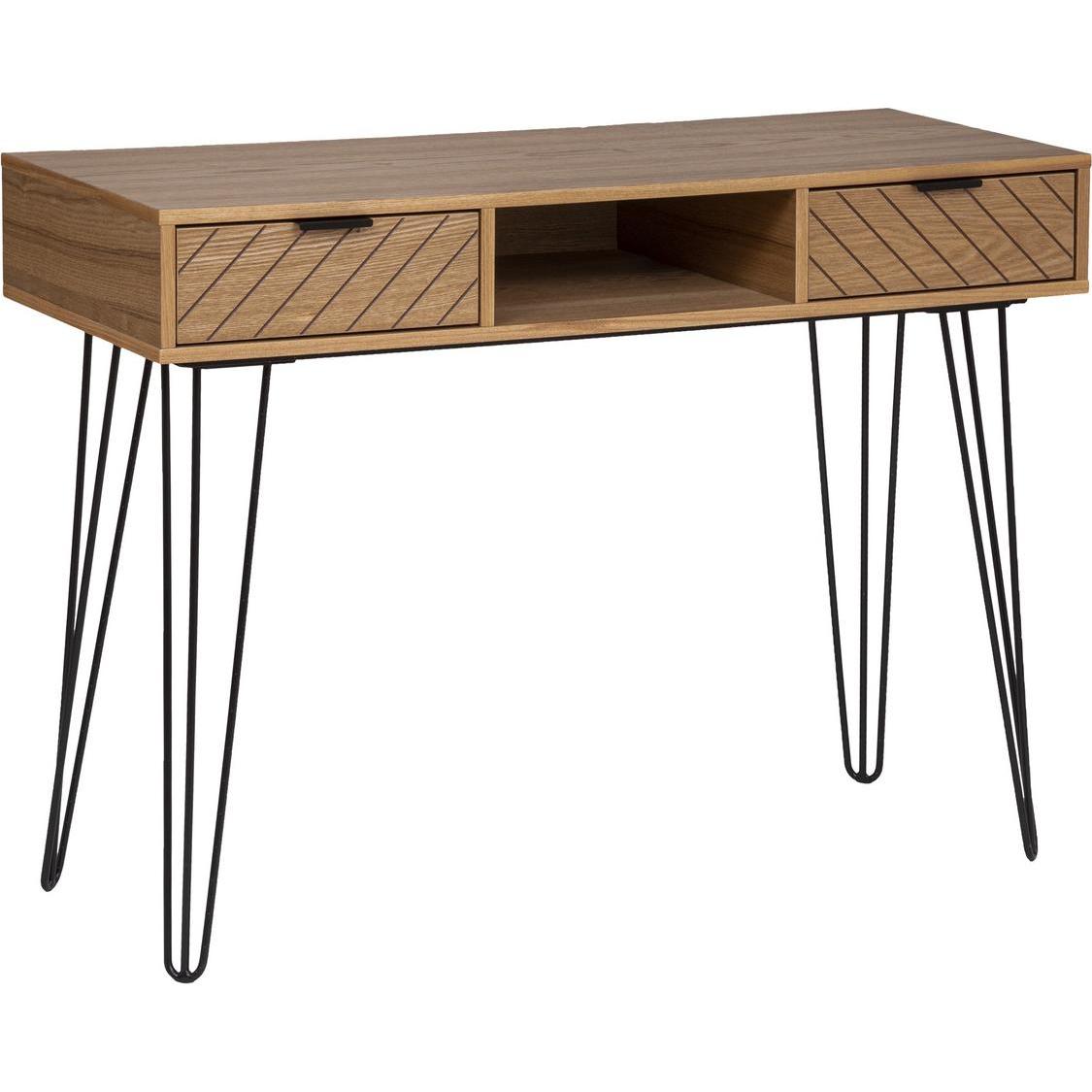 Atmosphera, Couchtisch + Beistelltisch, konsole 2 schubladen naomi, mittelbeige