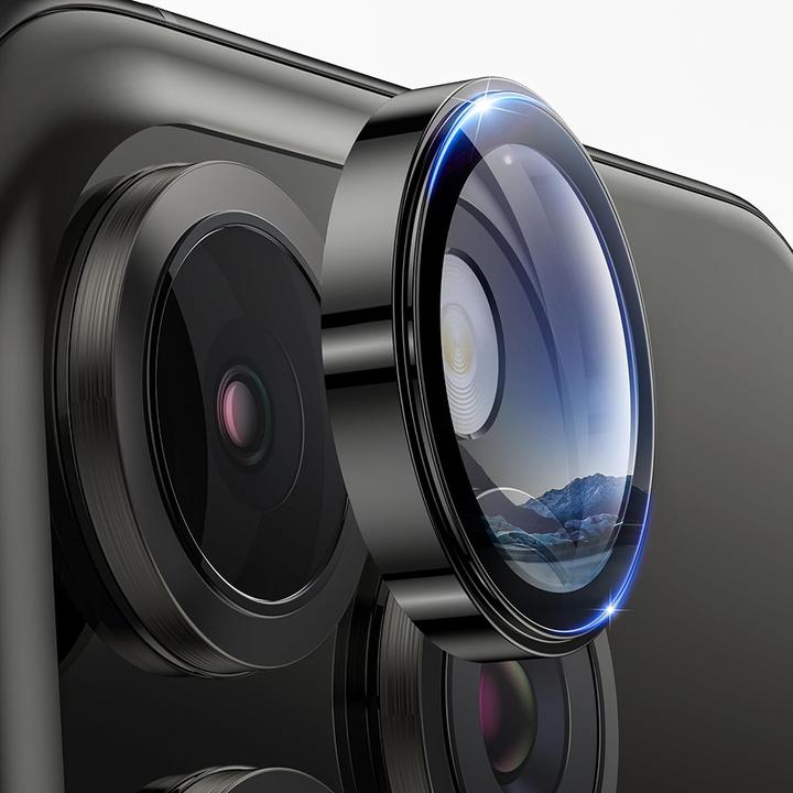 Produktbild Lito - S+ Camera Glass Protector - iPhone 16 Pro / iPhone 16 Pro Max - Black (Apple iPhone 16 Pro, Apple iPhone 16 Pro Max)
