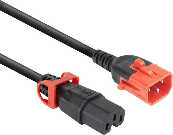 ACT Cavo di alimentazione C14 IEC Lock+ a doppia chiusura - C15 IEC Lock+ nero 2 m, PC3872